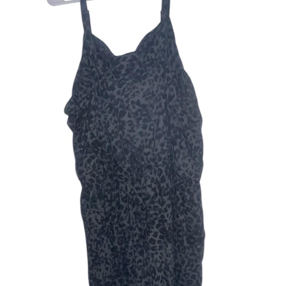 Old Navy Black Leopard Print Jumpsuit